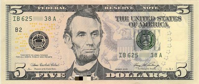 Kinek az arcképe látható az amerikai ötdollároson?