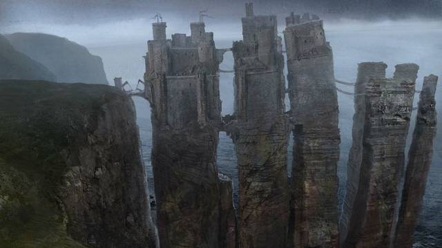 Casterly-hegy-től hol helyezkednek el a Vas szigetek ?