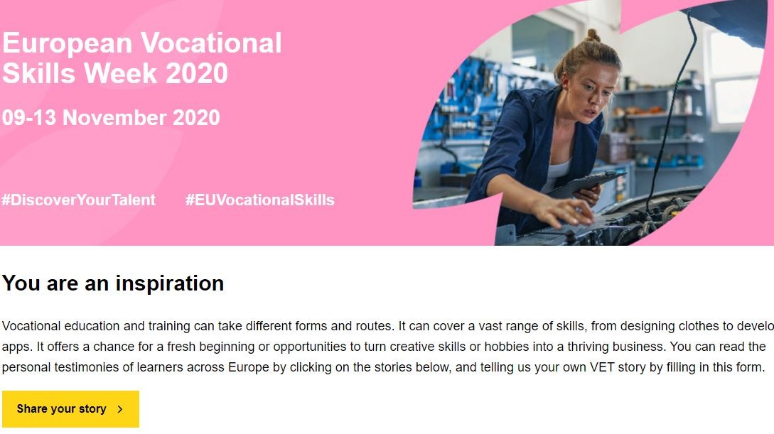 Az Európai Szakképzési Hétre mindenki beküldheti a saját történetét a szakképzésről. 2020-ban melyik MAGYAR történet kapta a legtöbb szavazatot?