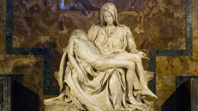Hol tekinthető meg a Pietà, amelyet Michelangelo a kézjegyével is ellátott?