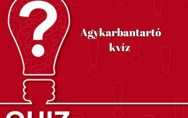 Agykarbantartó kvíz - Hozd formába magad, frissítsd fel tudásod ezzel a kvízzel most