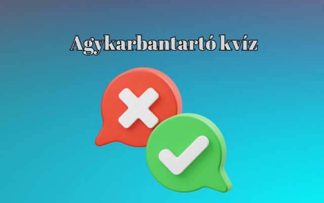 Agykarbantartó kvíz - Csak a legjobbak képesek hibátlanul teljesíteni ezt a napi kvízt