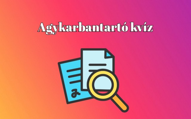 Nyolc napi kvíz kérdés, mely segít megmozgatni agytekervényeidet