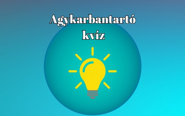 Ma sem mehet le úgy a nap, hogy ne kínáljunk valami érdekeset. Mondjuk ezt a napi kvízt
