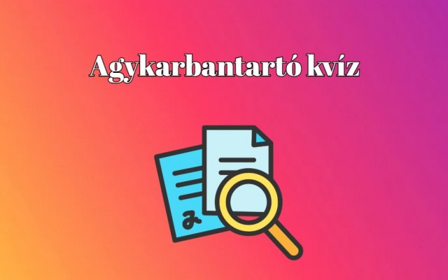 Ha egy igazi agykarbantartó napi kvízre vágysz, megtaláltad!