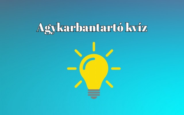 Napi agykarbantartó kvíz - Ha 1 perc alatt végigjátszod ezt a kvízt, vág az eszed, mint a borotva