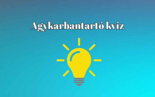 Napi agykarbantartó kvíz - Ha 1 perc alatt végigjátszod ezt a kvízt, vág az eszed, mint a borotva