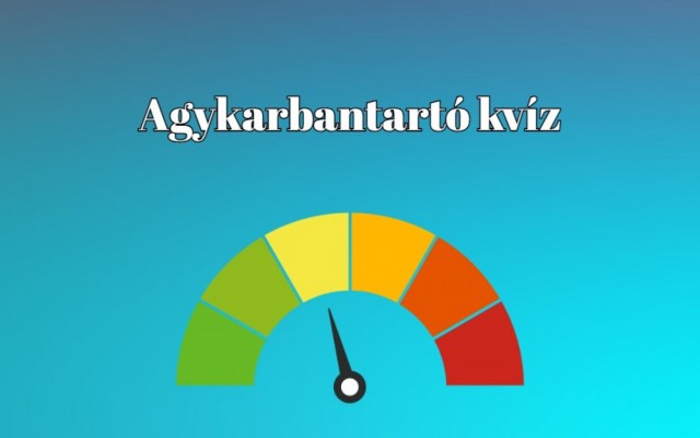 Agykarbantartó kvíz - Napi két kvíz garantáltan frissen tartja az agyat. Legyen ez az egyik!