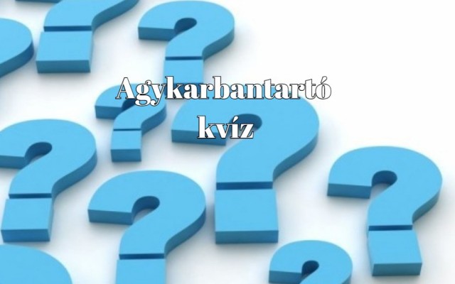 Agykarbantartó - Napi kvízünk a szellem frissen tartásának záloga -