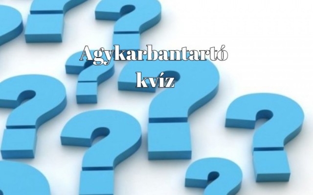 Agykarbantartó - Napi kvízünk a szellem frissen tartásának záloga -