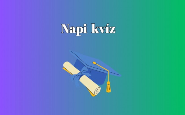 Napi kvíz - Száz emberből ötven tud legalább 5 pontot elérni ezzel a kvízzel