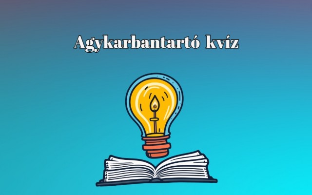 Most majd jól megmozgatjuk az agytekervényeidet - Napi kvíz