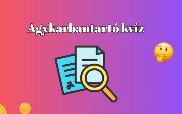 Nyolc kvíz kérdésünk van mára is. Lássuk, veszed az akadályokat?
